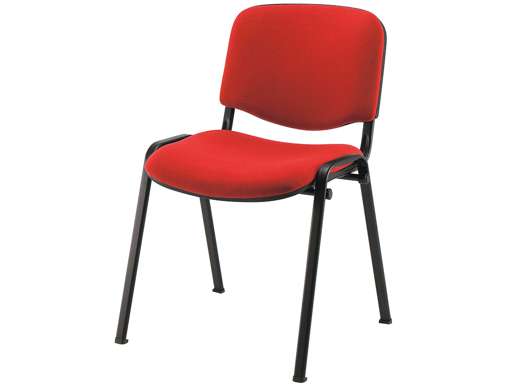 CHAISE VISITEUR MT INTERNATIONAL PIED NOIR ROUGE