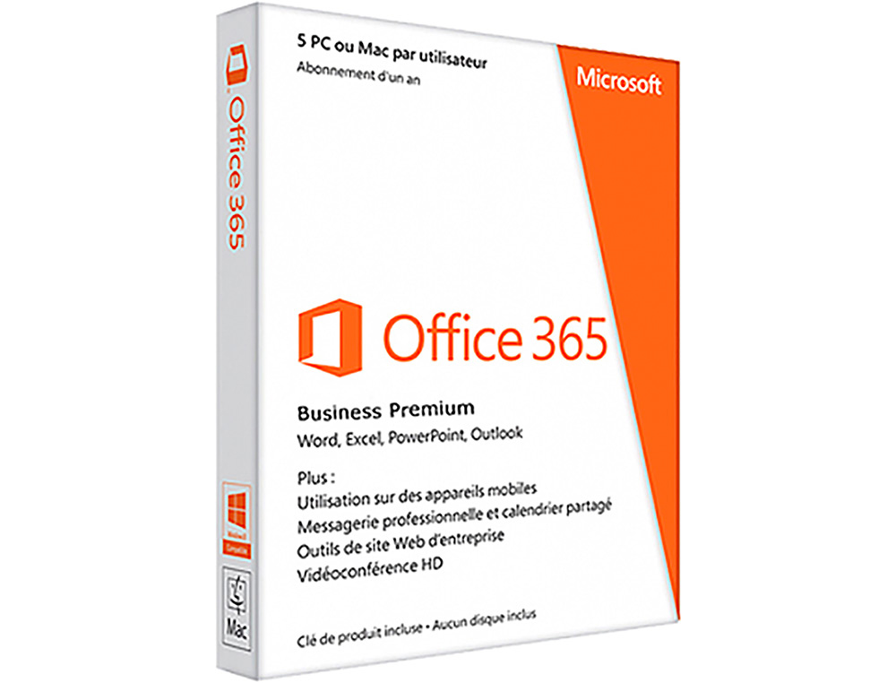 LOGITIEL MS OFFICE 365 BUSINESS PRE MIUM OUTLOOK     WORD EXCELL POWER POINT ONE   NOTE 1 UTILISATEUR