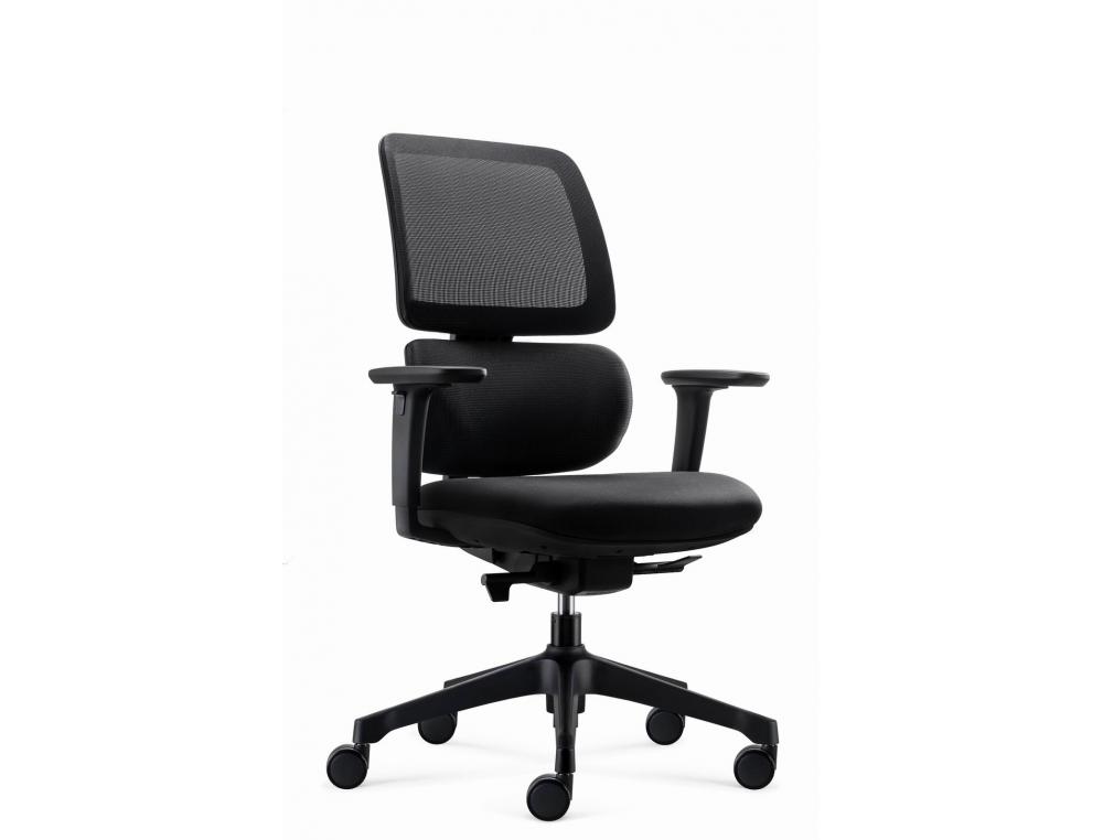 FAUTEUIL DE BUREAU MT INTERNATIONAL MECANISME       SYNCHRONE 5 POSITIONS COLORIS NOIR