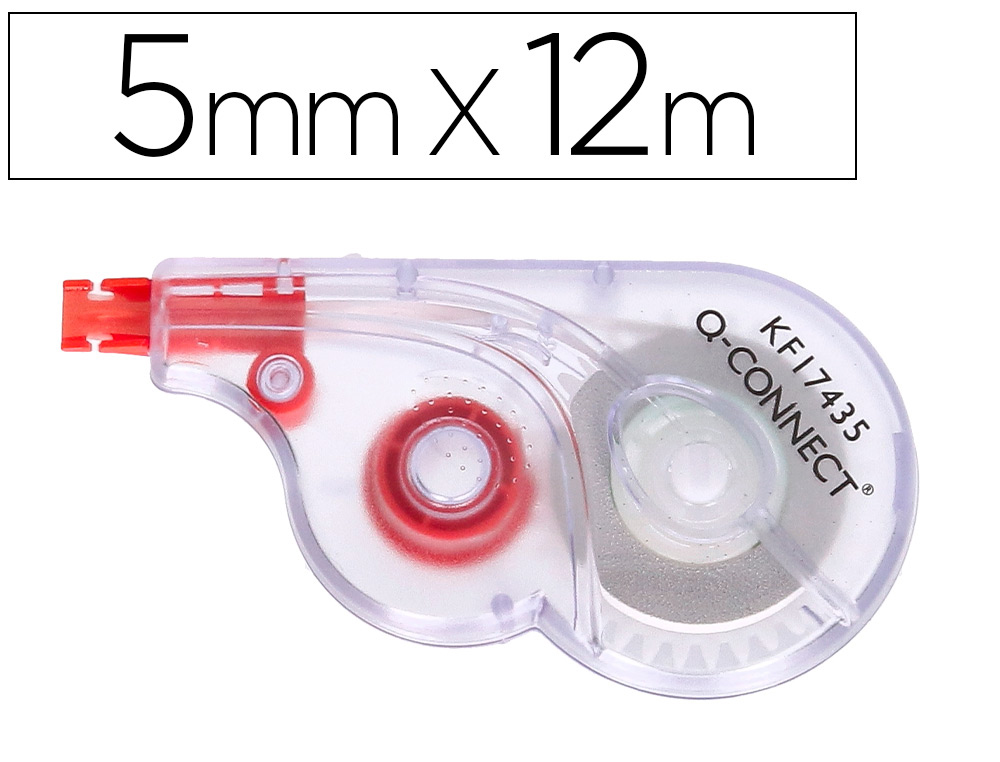 CORRECTEUR Q-CONNECT RUBAN BLANC 5MMX12M
