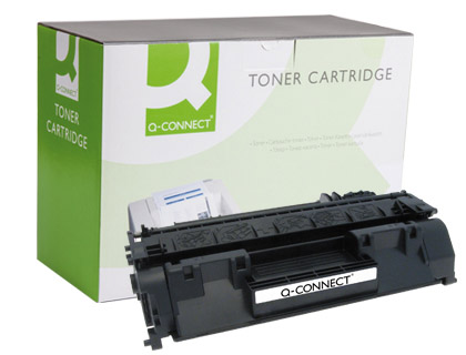 TONER LASER Q-CONNECT COMPATIBLE IMPRIMANTES HP CE505A COULEUR NOIR 2300P