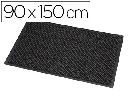 TAPIS PAPERFLOW ABSORBANT MICROFIBRE ET POLYPROPYLNE 90X150CM COLORIS GRIS