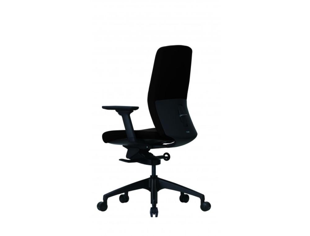SIEGE TISSU 310X SYNCH.NOIR SIEGE DE BUREAU MTGA 31X STRUCTURE NOIR ET TISSU NOIR