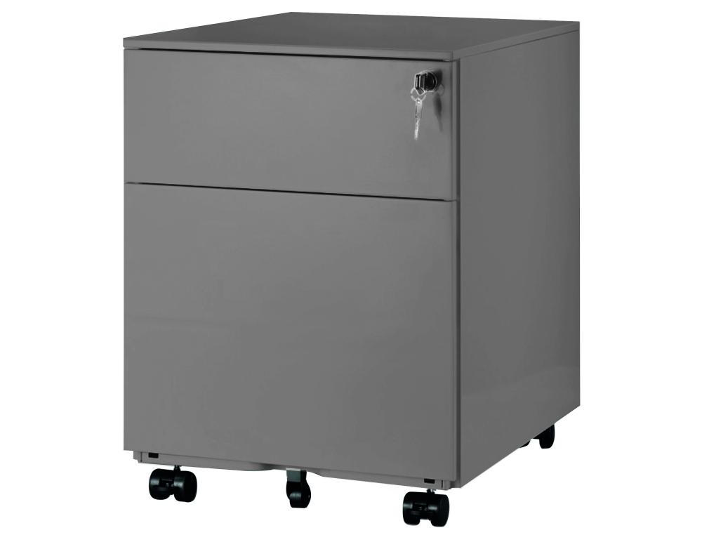 CAISSON MOBILE 2 TIROIRS PRO SILVER