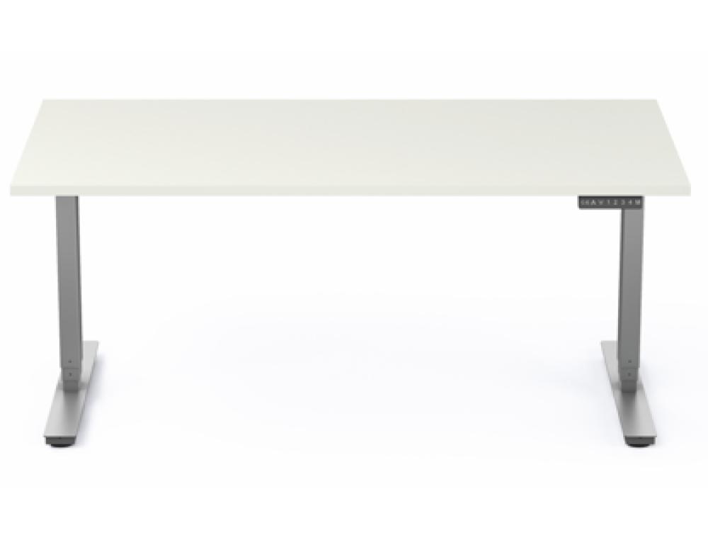 BUREAU DROIT REGLABLE L160 PIETEMENT GRIS