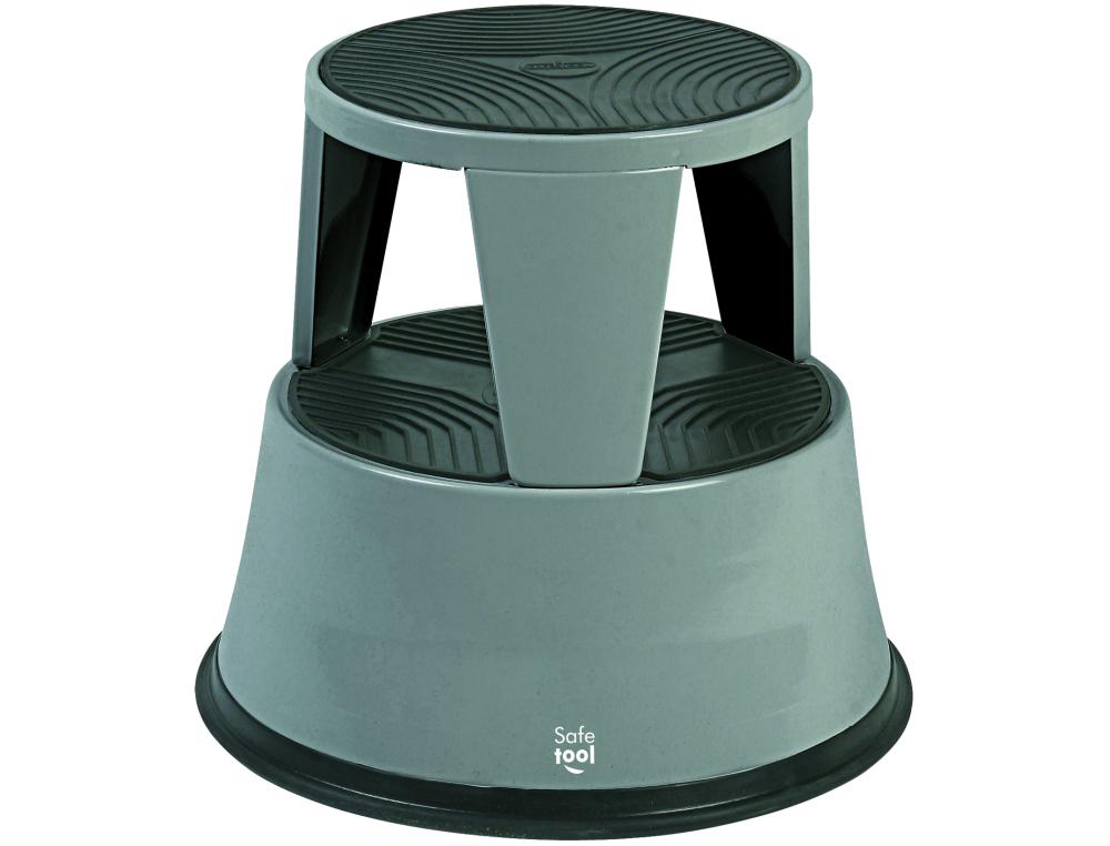 MARCHEPIED ROULANT METAL GRIS TABOURET ROULANT MTAL SAFETOOL