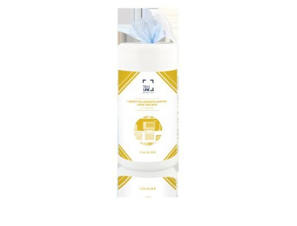 LINGETTES DESINF.ALIM. B/100 LINGETTES DESINFECTANTES ALIMENTAIRES - TECHLINE - BOITE DE 100