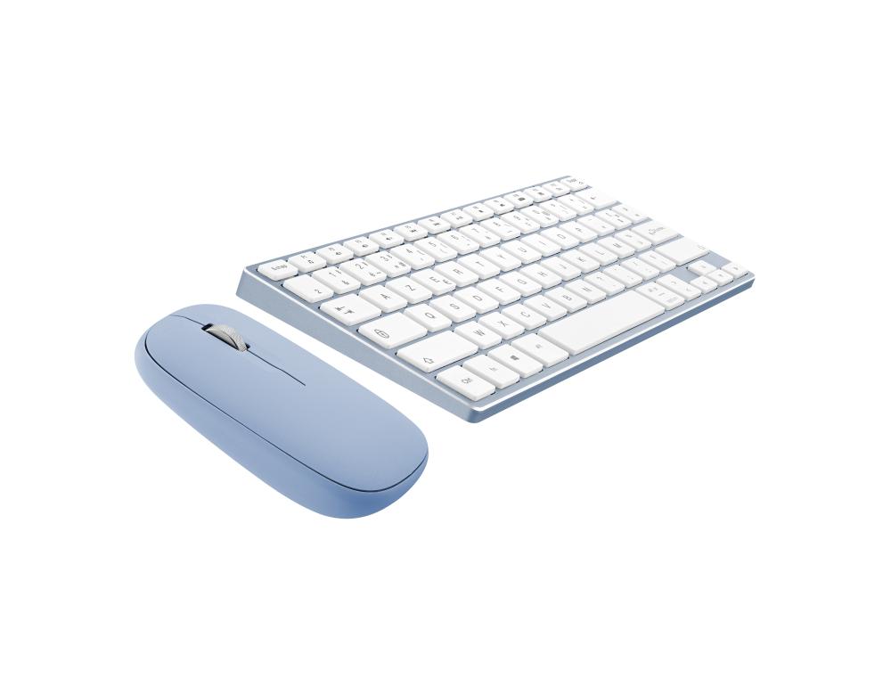 BUNDLE CLAVIER/SOURIS BLUETOOTH ICLICK BLEU